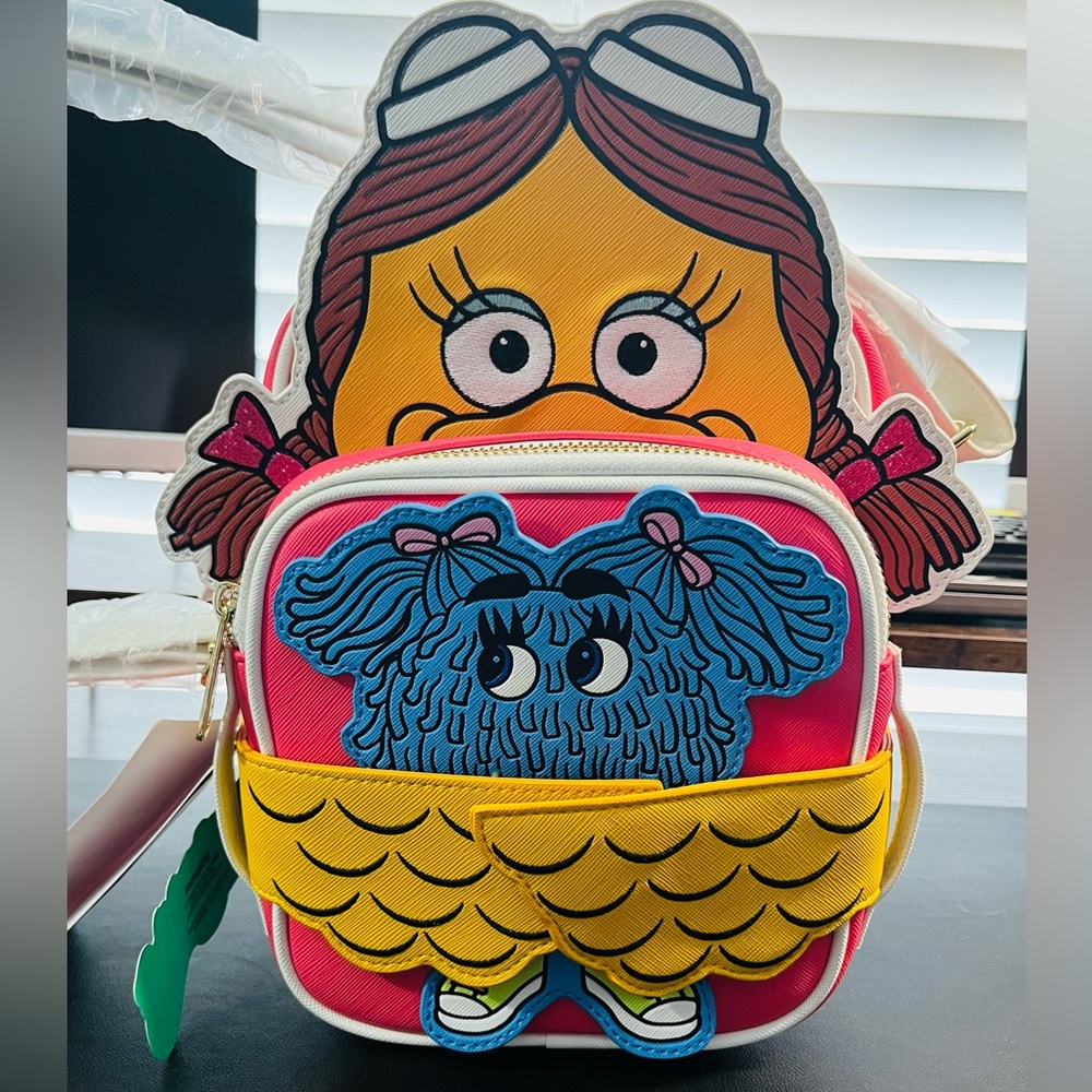Loungefly McDonalds Birdie the Early Bird Crossbuddies Crossbody/Backpack NWT